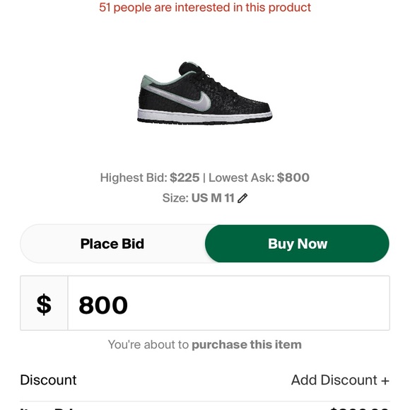 Mint Condition Authenticated SB Dunk “Lance Mountain” size 11 super rare - Picture 3 of 3